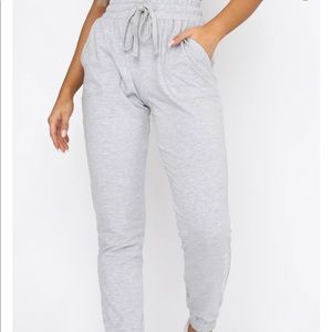 Grey sweatpants